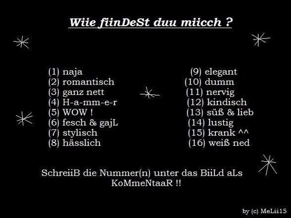 WIE findest DU mich - 