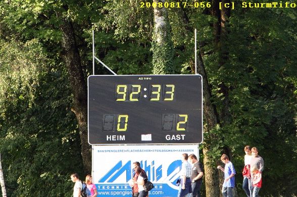 FC Dornbirn - SK Sturm 0:2 (17.8.2008)  - 