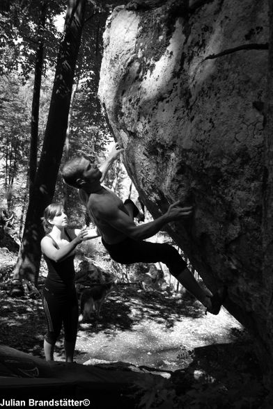 Klettern - Boulder am Attersee 29.06.08 - 