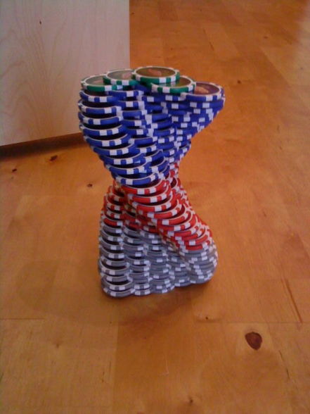 Pokerchips-Stapel-Fabel - 