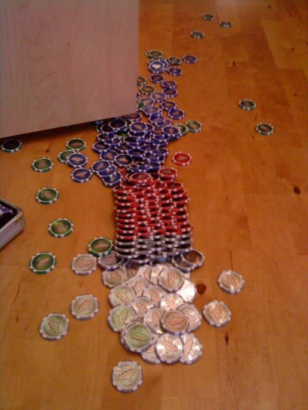 Pokerchips-Stapel-Fabel - 