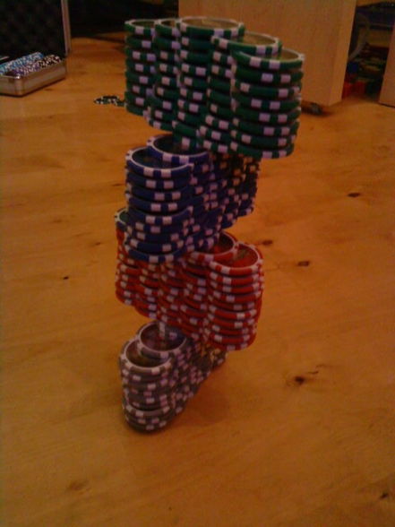 Pokerchips-Stapel-Fabel - 