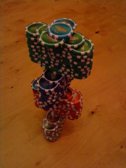 Pokerchips-Stapel-Fabel - 