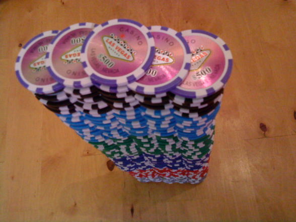 Pokerchips-Stapel-Fabel - 