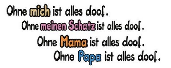 x ohne dich ist alles doof x - 