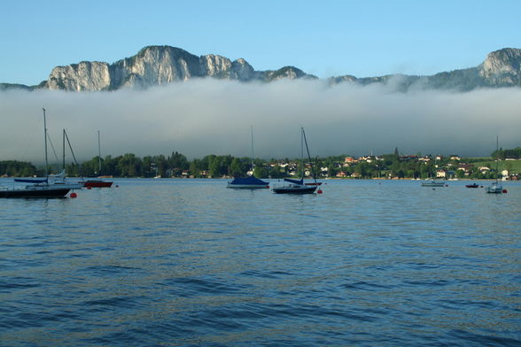 Mondsee  Mai 2009 auch vom Balkon aus - 