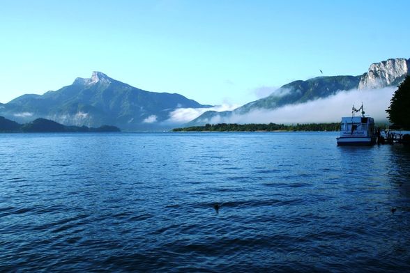 Mondsee  Mai 2009 auch vom Balkon aus - 