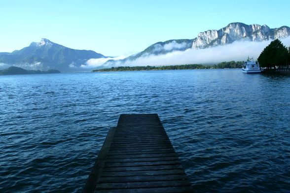 Mondsee  Mai 2009 auch vom Balkon aus - 