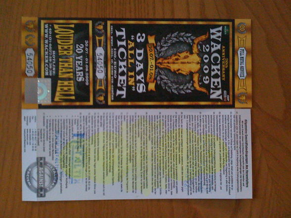 Wacken Tickets 09 - 