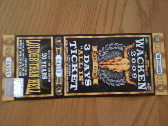 Wacken Tickets 09 - 