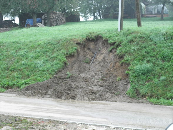 Unwetter 2006 und Überschwemmung im Haus - 