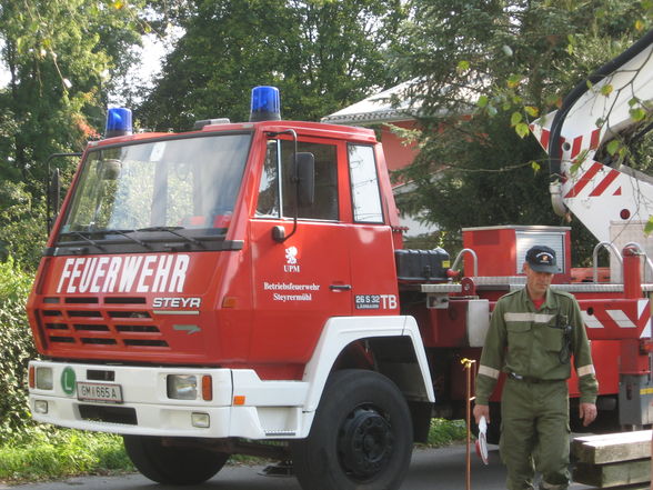 Feuerwehrübung bei uns und umbau ff - 