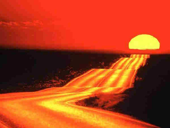 schöne Sonnenuntergänge + geile Highways - 