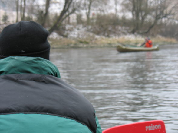 Kanufahr auf der Traun 6 Jänner 08 - 