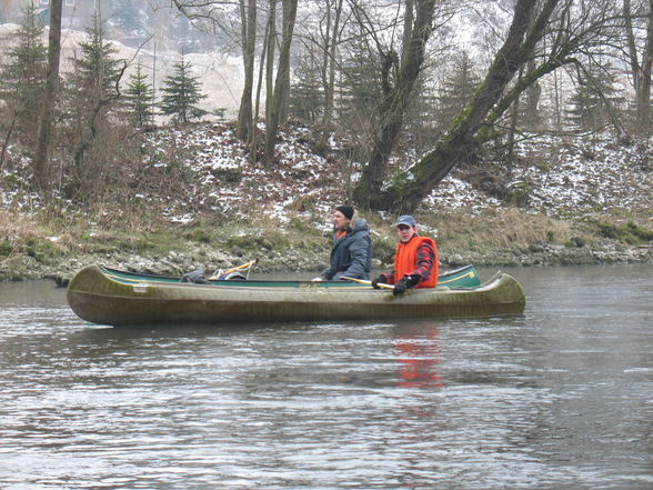 Kanufahr auf der Traun 6 Jänner 08 - 