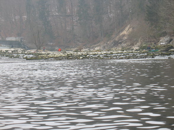 Kanufahr auf der Traun 6 Jänner 08 - 