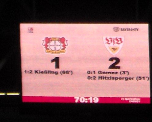 Bundesliga Leverkusen gegen Stuttgart - 