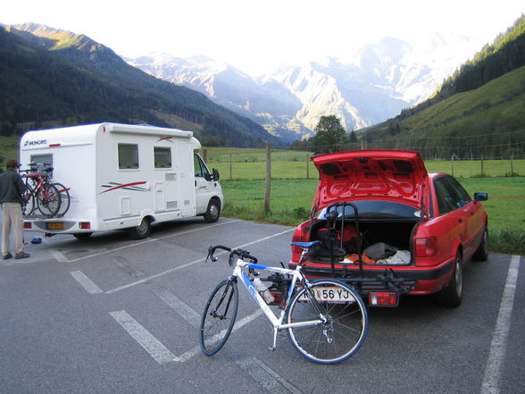 Großglockner fahrt mit dem Rad 2006 - 