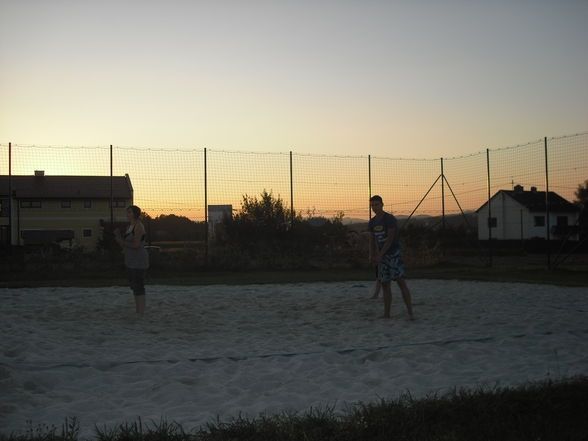 Volleyball und rastplatz session - 