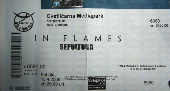 In Flames & Sepultura LIVE - 