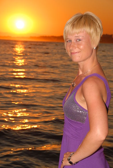 Fotoshooting bei Sonnenuntergang - 