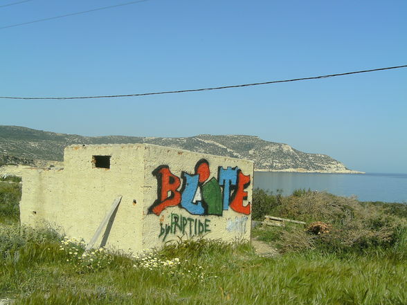 GRAFFITI IN AMMOPI , KARPATHOS!!!!!!  - 