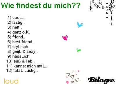 Wie findest du mich? - 