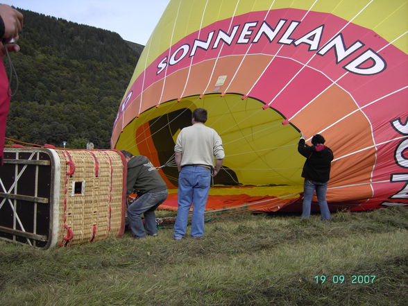 Ballonfahrt mit Verwandschaft - 