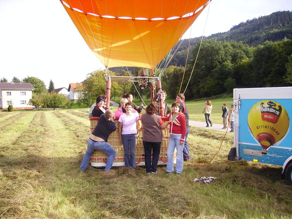 Ballonfahrt mit Verwandschaft - 