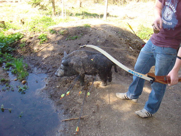 Bogenschießen im April 2009 - 