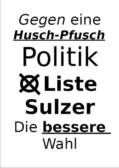 Wahlplakate - 