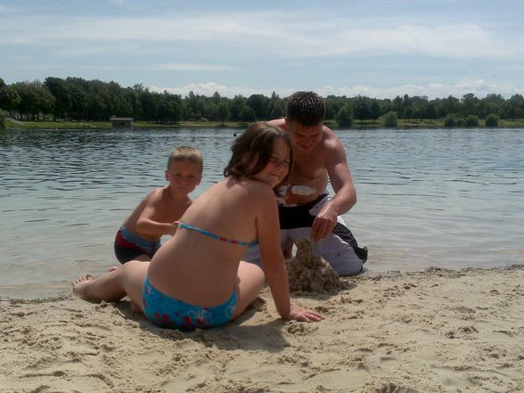 beim Baden mit meinen süßen - 