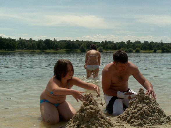 beim Baden mit meinen süßen - 