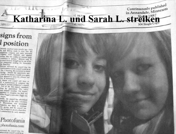 Katharina und Sarah...xD  streiken xD - 