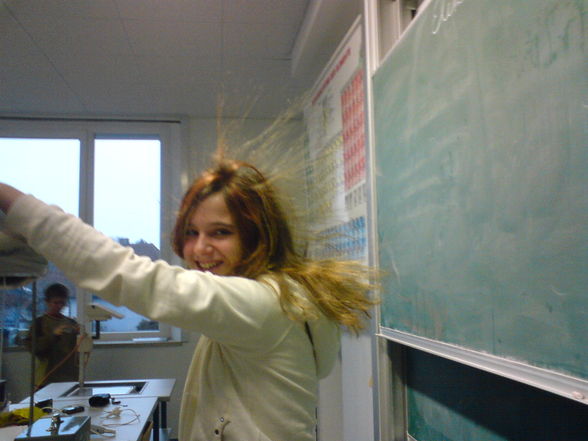 In Physik unter Strom gestanden! *gg* ha - 