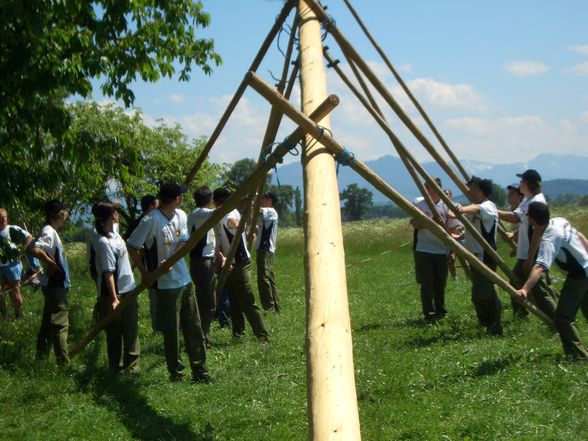 Maibaum umlegn und auslösen  - 