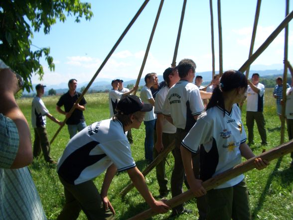 Maibaum umlegn und auslösen  - 