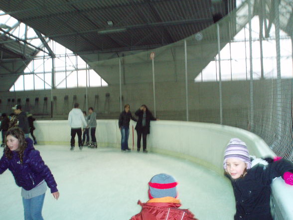 das eislaufen mit der familie - 