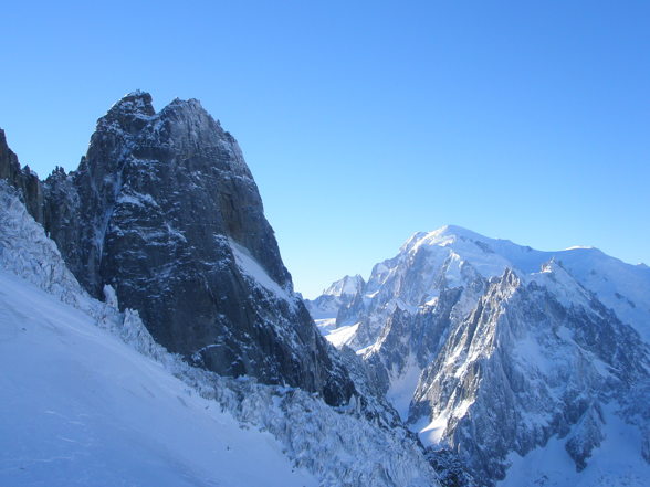 Variantenfahren in Argentiere - Chamonix - 