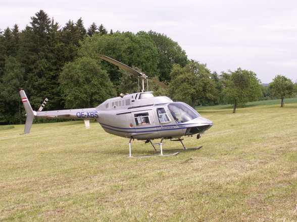 Hubschrauberflug zum 18er - 