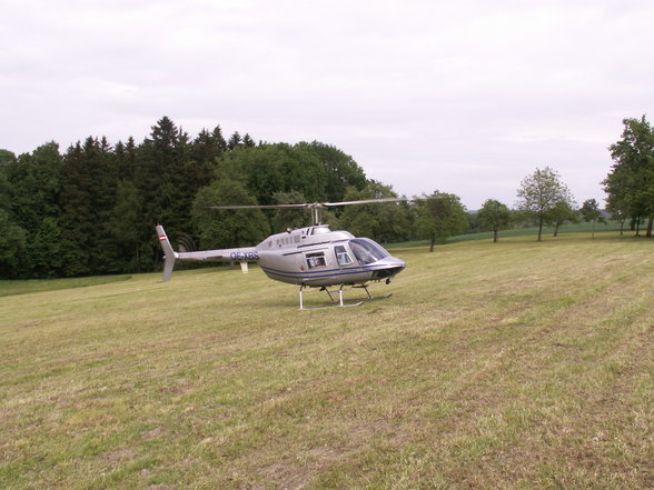 Hubschrauberflug zum 18er - 