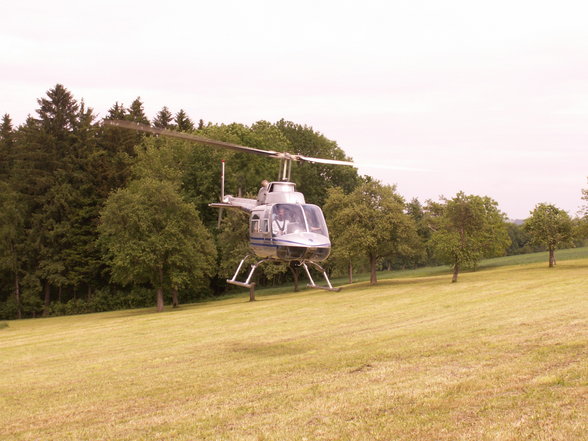 Hubschrauberflug zum 18er - 