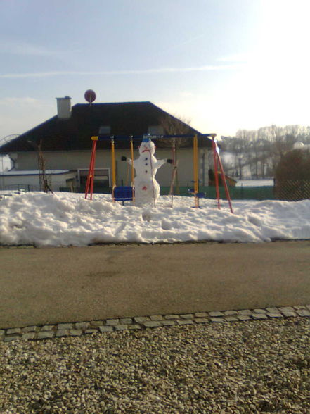 Schneemann baun 2009 - 