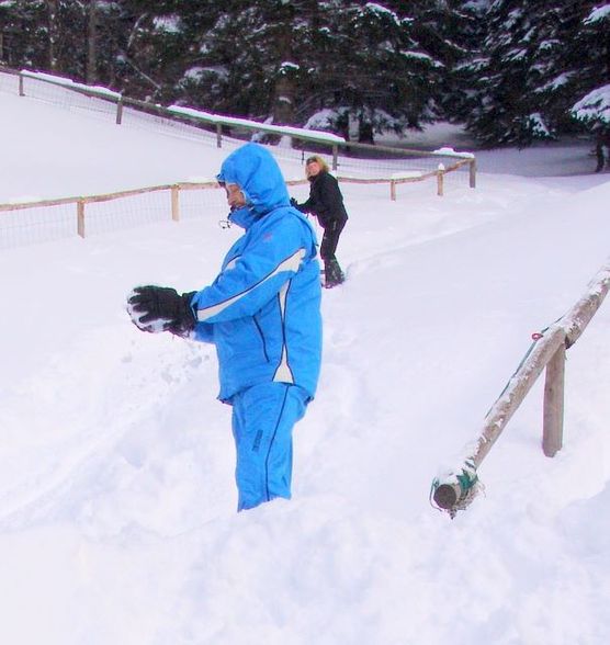 Schlitengaudi auf der Hochsteinalm - 