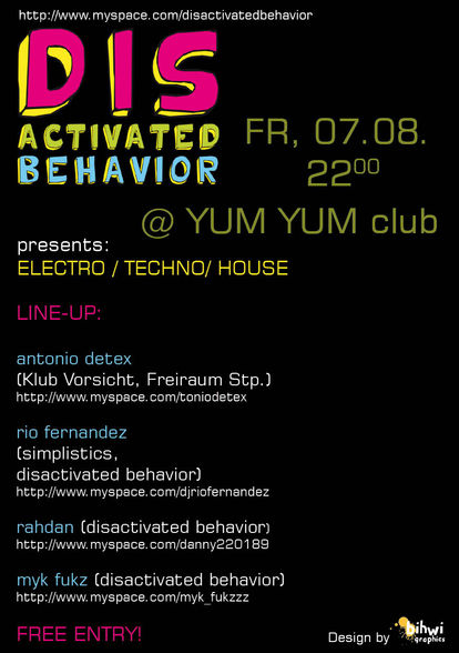 Disactivated Behavior@Yum Yum 07.08.09 - 