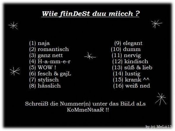 Wie findest du mich - 