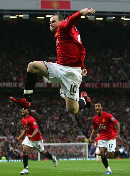 Wayne Rooney, Nani, Edwin van der Sar - 