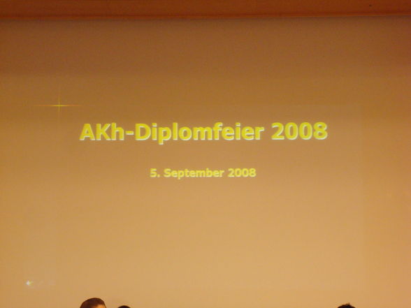 Diplomverleihung am 5.9.08 - 