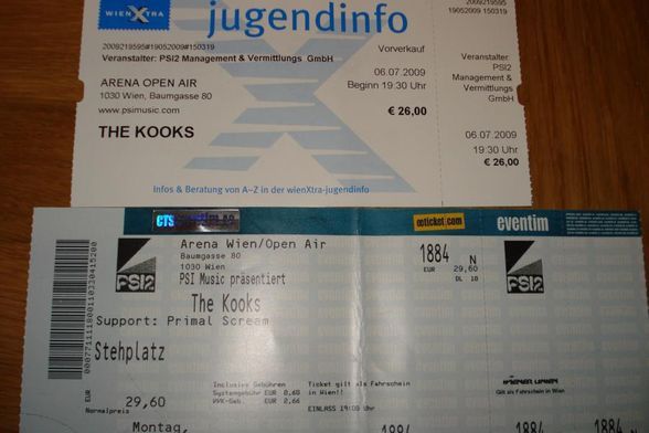 The Kooks Arena Wien 6.7.09 - 