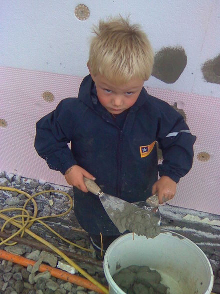 Mein sohn beim arbeiten - 